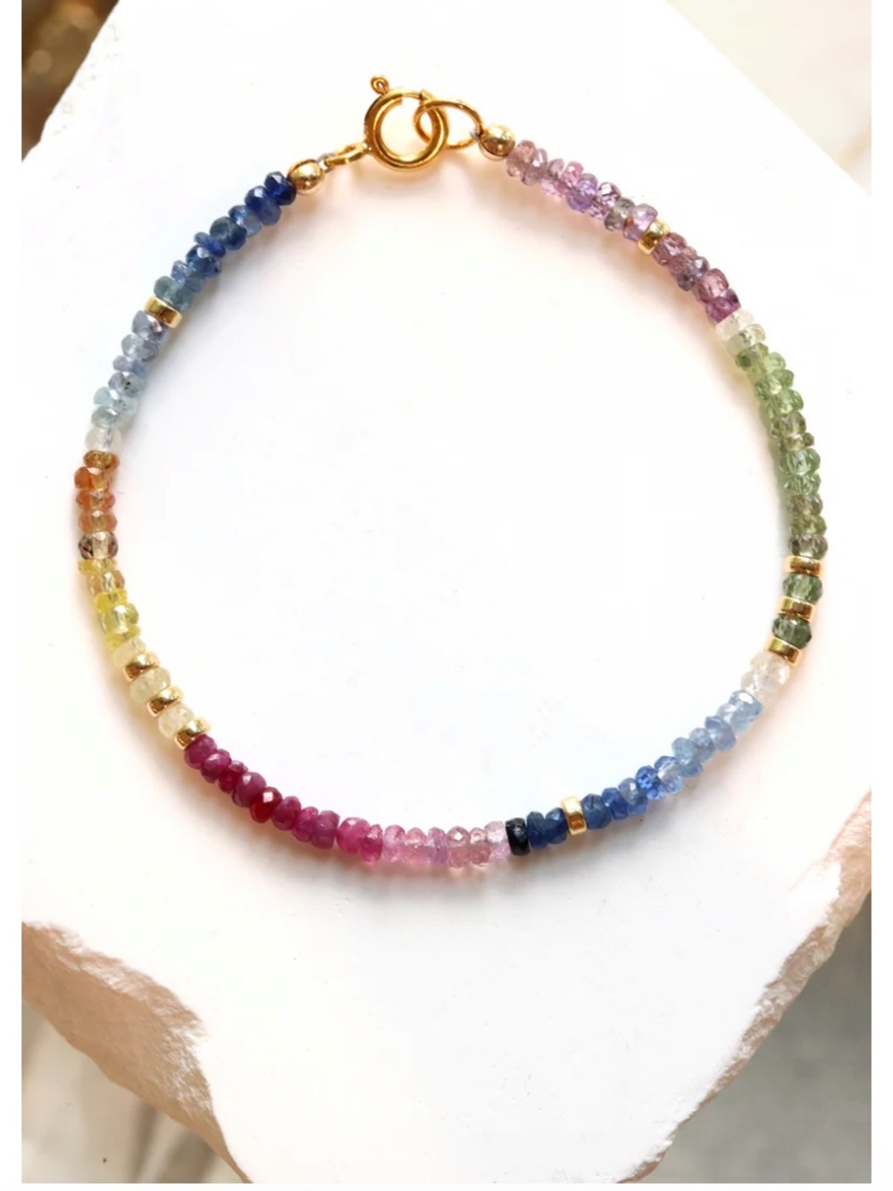 Mickey Lynn Rainbow Sapphire Charis Bracelet - Medium size - Picture 4 of 7